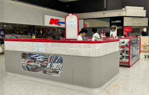 M2 custom retail kiosk