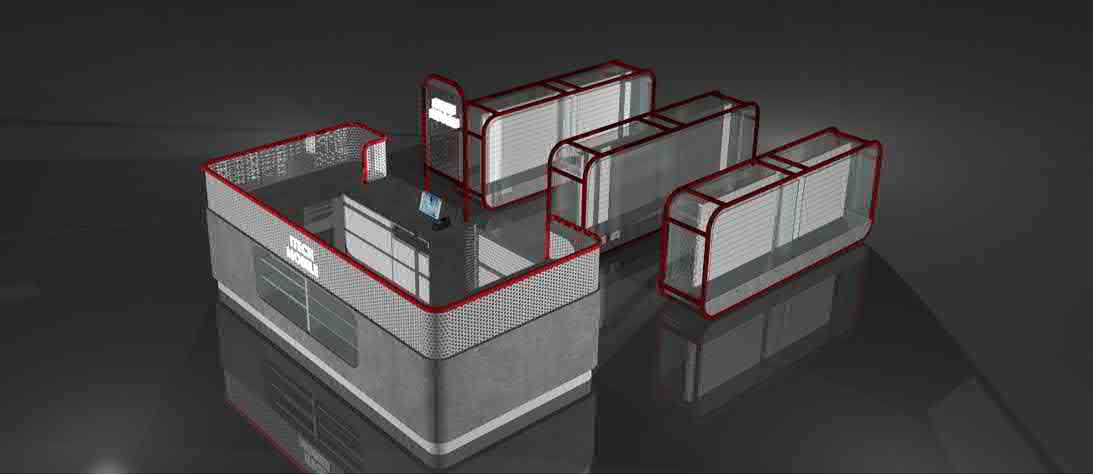 M2 Custom Mobile Accessories Kiosk