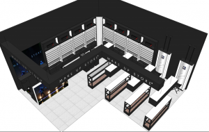 M2 custom retail kiosk