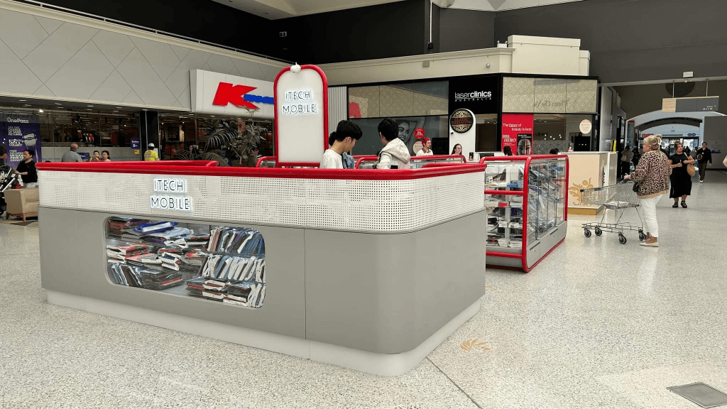 M2 Custom Mobile Accessories Kiosk