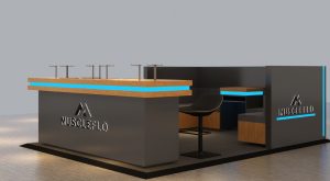 M2 custom retail kiosk