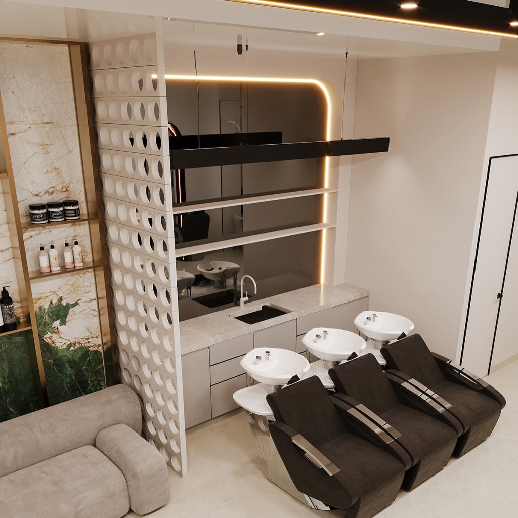 Hair Design Layout Hair Salon Design Australia – Functional Layout with Display Storage ...
